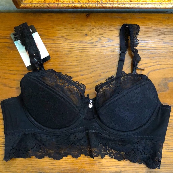 New Women’s Black bra with lace.  Size 34B.  Ningsige. - Picture 6 of 9